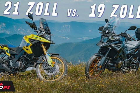 Was bringen 21 Zoll? Reiseendurovergleich Suzuki V-Strom 1050 vs. 1050 DE 2023