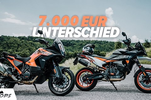 Mit welcher reist man schneller? KTM 890 SMT vs. 1290 Super Adventure S 2023 Test & Vergleich