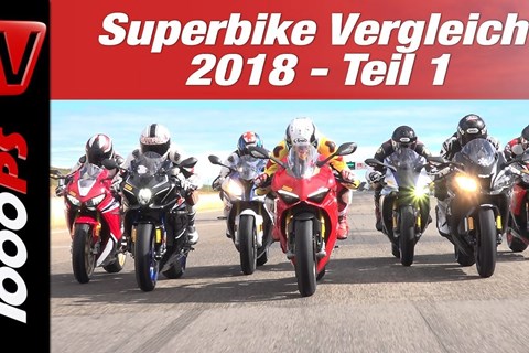 Superbike Vergleichstest 2018 - MOTORRAD und PS testen auf der Rennstrecke | ENGL Subs