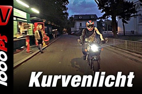 Motorrad Kurvenlicht J.W. Speaker 8790 Adaptive auf Triumph Thruxton 1200