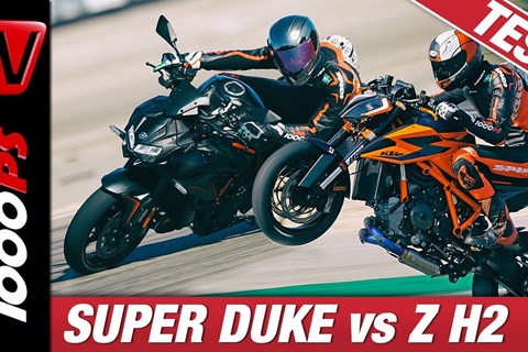 KTM 1290 Super Duke R vs. Kawasaki Z H2 - Vergleich der zwei irren Nakedbikes