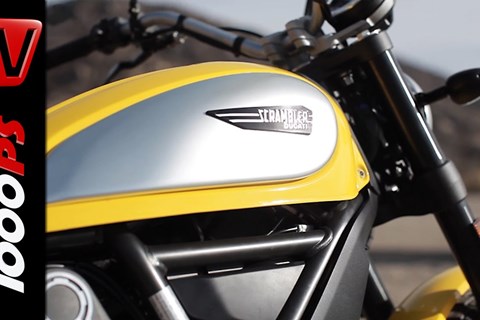Ducati Scrambler onboard mountain road