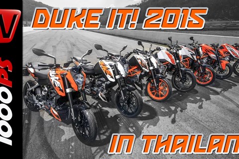 KTM "DUKE it!" 2015 - Großer DUKE-Test in Thailand - Alle 2015er Dukes!