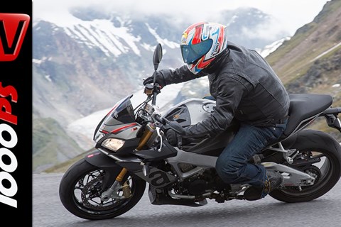 Aprilia Tuono V4 1100 Factory vs. Tuono RR Test | High Bike Testcenter Paznaun