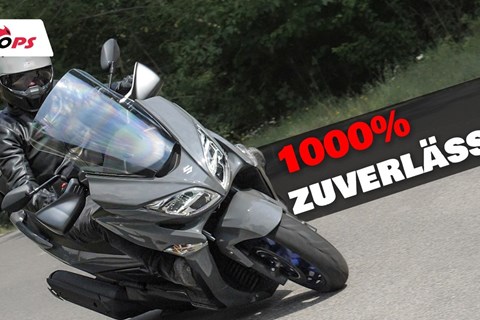 Der steckt echt was weg! Suzuki Burgmann 400 Dauertest inkl. Rennstrecke!