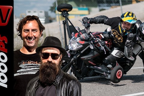 Über 40° Schräglage im Winter mit MICHELIN Pilot Road 5 - zu zweit! FM Mannhard Schräglagentraining