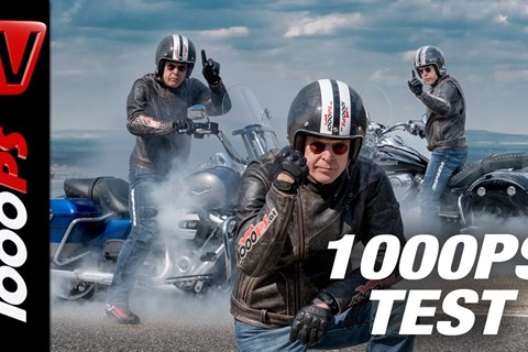 1000PS Test - Harley-Davidson Road King vs. Indian Springfield 2017 - ENGL Subs
