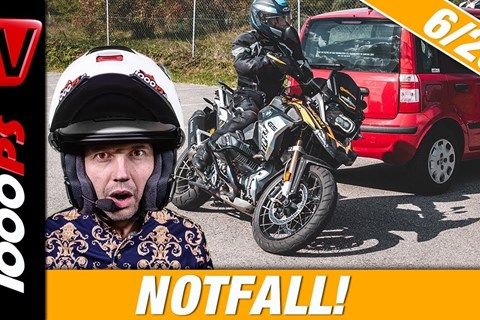 Ausweichhaken mit dem Motorrad - Notbremsung mit dem Motorrad lernen 6/20