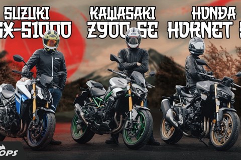 4-Zylinder Made in Japan: Welches Naked Bike überzeugt 2025? GSX-S1000 vs. Z900 SE vs. Hornet SP