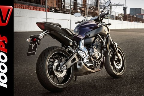 Yamaha MT07 auf der Gripparty am Pannoniaring