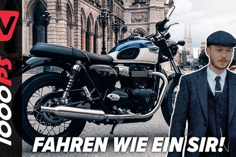 Edler kann man nicht unterwegs sein! Test der Triumph Bonneville T100 am Gentlemans Ride 2021