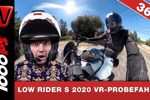 360 Grad Onboard Harley-Davidson Low Rider S 2020 Virtuelle Probefahrt