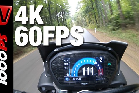 GoPro Hero 6 Test - 4K 60FPS Motorcycle Onboard - Triumph Street Triple RS