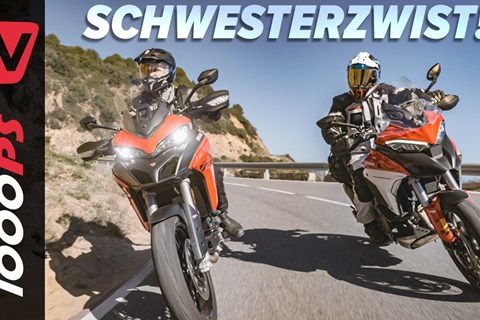 Muss es immer die Große sein? Ducati Multistrada V2 S vs. V4 S Reiseenduro Vergleichstest 2022