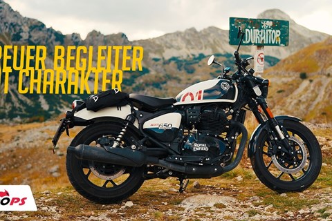 Wie fährt die Royal Enfield Shotgun 650 bei der Balkan Rally?