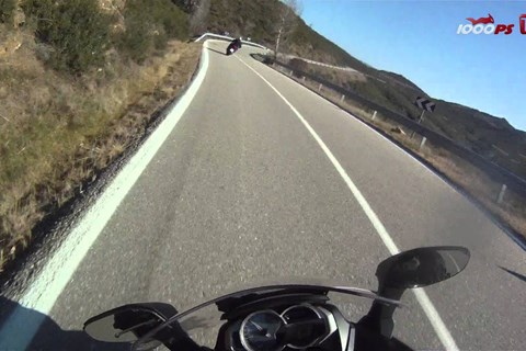 BMW Scooter C 600 Sport Onboard - Going fast!