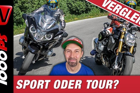 BMW R 1250 R vs. R 1250 RT Schlagabtausch in den Bergen