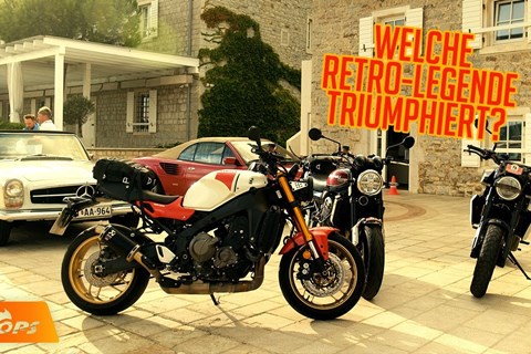 Kawasaki Z900 RS vs. Husqvarna Svartpilen 801 vs. Yamaha XSR900 – Retro-Bikes im Härtetest!