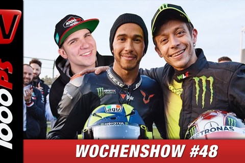 Rossi und Hamilton tauschen Fahrzeuge, Royal Enfield Himalayan Test uvm.! 1000PS Wochenshow #48