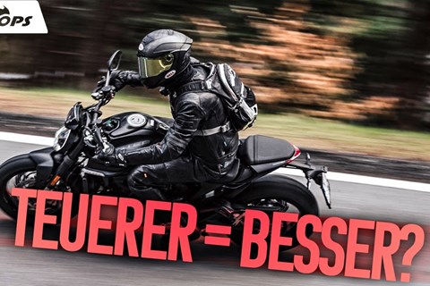 Hochwertig aber zu teuer - Mittelklasse Naked Vergleich 2023: Ducati Monster