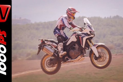Marquez und Barreda testen die Honda Africa Twin 2016