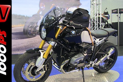 Wunderlich BMW R nine T- Windschild, Tankrucksack, Kennzeichenhalterung