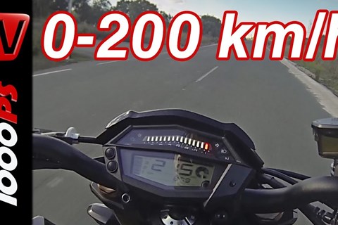 0-200km/h | Kawasaki Z1000-2014 | Beschleunigungsvideo