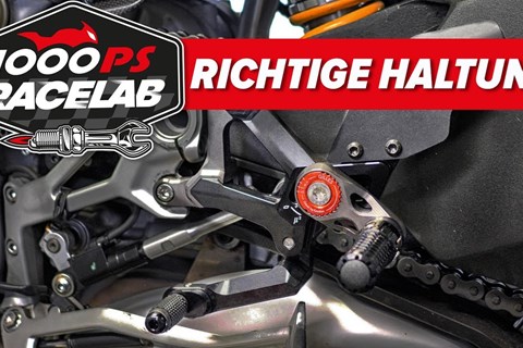 Ergonomie am Motorrad  - Was bringen verstellbare Fußrasten und Hebel? - Teil 1