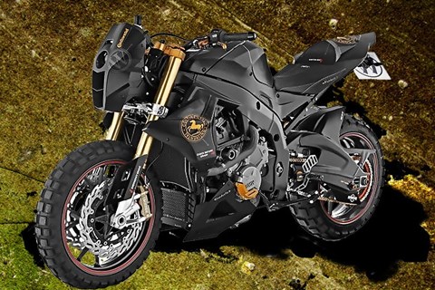 Wunderlich-Supersportler auf Continental TKC 80 Stollenreifen