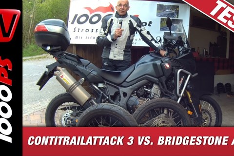 ContiTrailAttack 3 vs. Bridgestone A41 Nassvergleich - Varahannes testet im Regen!