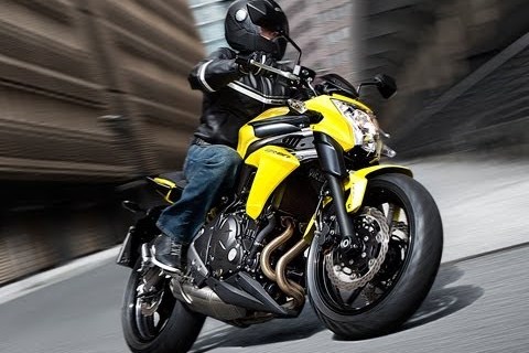Kawasaki ER6n - Action