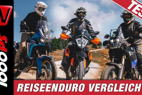 Reiseenduro Vergleichstest - Africa Twin vs. Ténéré vs. KTM 790 Adventure - Auf Schotter getestet