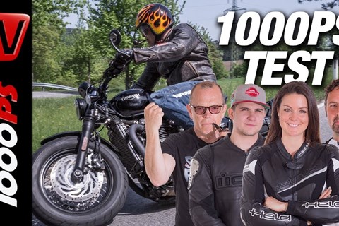 Triumph Bonneville Bobber Black Test - 1000PS Bobber Vergleich 2018 - täglich 1 Video