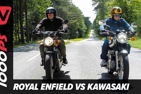 Kawasaki W800 vs. Royal Enfield Interceptor 650 Vergleich - welches Retro-Bike macht das Rennen?