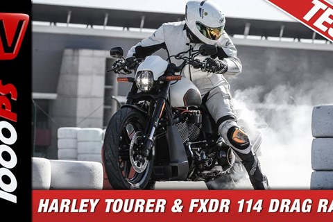 Harley-Davidson - BOOM! Box GTS - update der Touring Modelle und FXDR 114 Drag Rennen