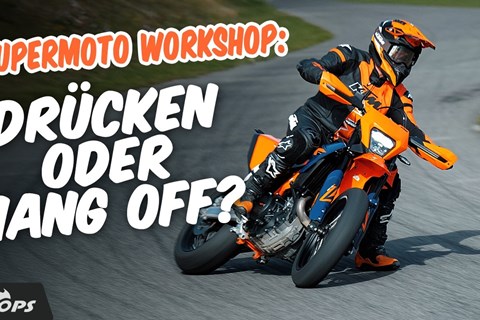 How to Supermoto – Episode 4: Drücken oder Hang-Off? Supermoto-Fahrtechnik erklärt von Martin Bauer