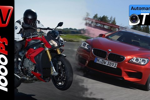 BMW M6 F13 vs BMW S 1000 R | 0-200 km/h Beschleunigungsduell