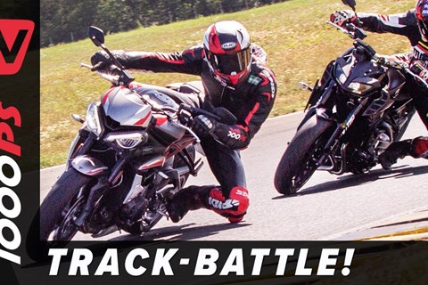 Dreizylinder Test! England vs. Japan | Yamaha MT-09 mit WP Fahrwerk vs. Triumph Street Triple R 2020