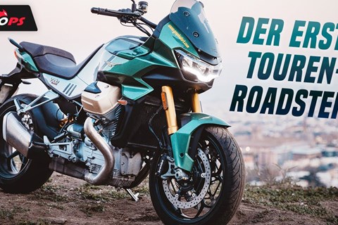 Moto Guzzi V100 Mandello S Test in Spanien 2023