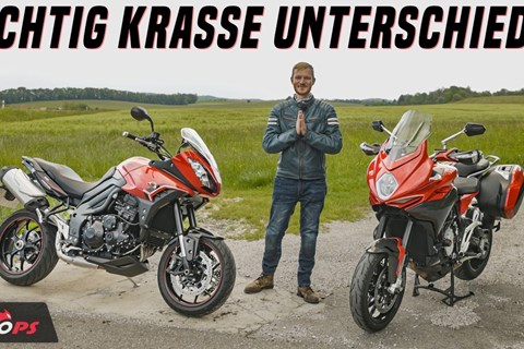 Exot gegen Daily-Tourer! MV Agusta Turismo Veloce vs. Triumph Tiger Sport 1050 - Gebrauchtbike-Test!