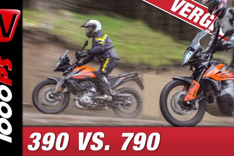 Reiseenduro Vergleichstest - KTM Adventure 390 gegen Adventure 790