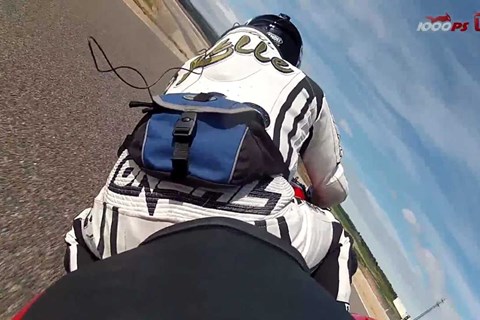 BMW S1000RR onboard video at Racetrack Alcarraz