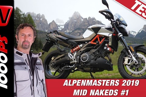 Aprilia Shiver 900 im Alpenmasters Test - Vergleich - Naked Bike Mittelklasse 1/4