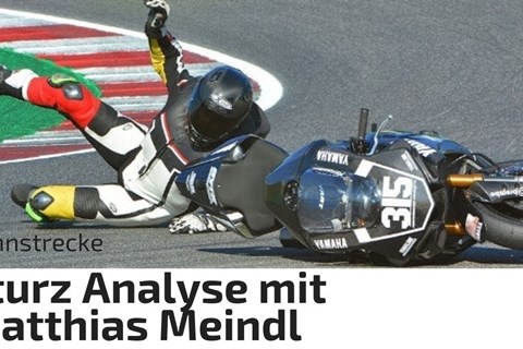 Stürze auf der Rennstrecke  - Analyse mit Matthias Meindl - 1000PS Live die Motorradtalkshow