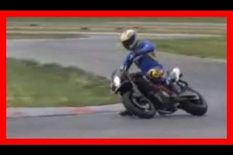 KTM 950 Supermoto R test ride racetrack : Pannoniaring