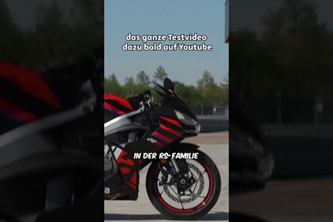 Die neue Aprilia RS 457 im Rennstrecken Test! #shorts #aprilia