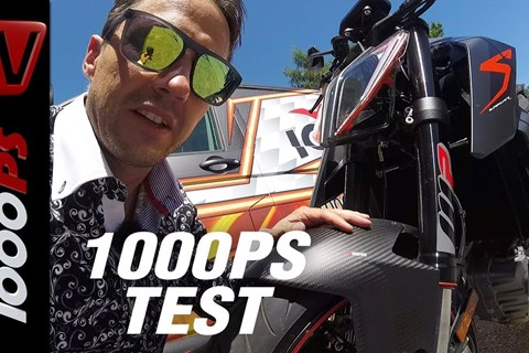 1000PS Test - KTM 1290 Super Duke R Landstraße - Sound - Wheely - technische daten
