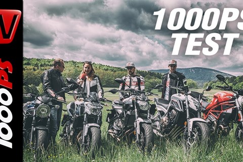 1000PS Test - Nakedbikes im Vergleich - CB650 - SV650 - Z650 - Monster - MT07