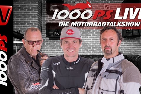 1000PS Live - Die Motorradtalkshow - Crash,  KTM 790 Adventure R, Tests und Treffen