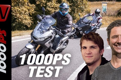 1000PS Test - Honda X-ADV vs. Yamaha TMAX SX - Kampf der Roller-Titanen